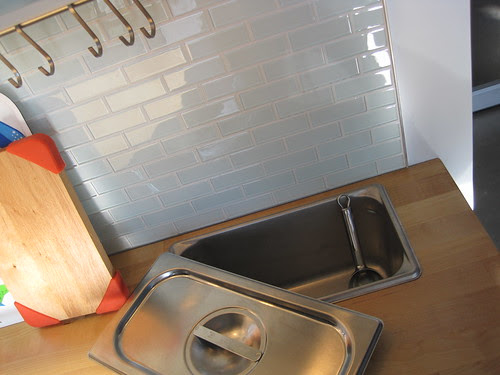 recessed ice bin