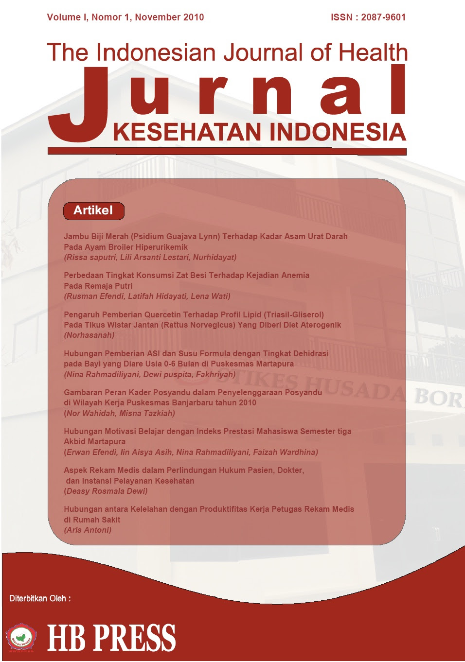 Jurnal Kesehatan Indonesia (Jurkessia) | The Indonesian ...