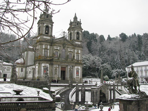 Bom Jesus de Braga com Neve