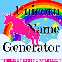 Get your own unicorn name from the unicorn name generator!