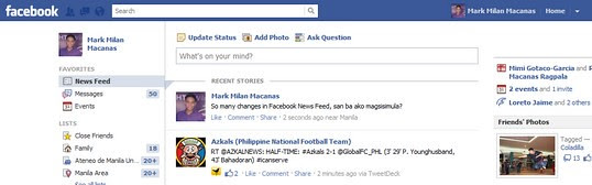 facebook news feed