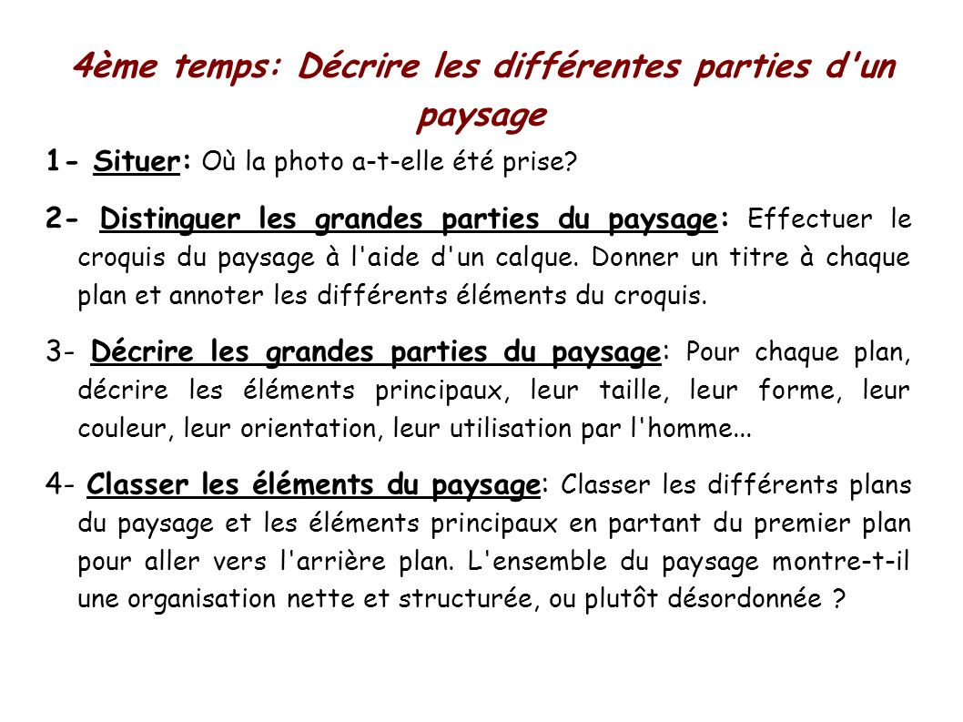 Exemple De Texte Descriptif D Un Paysage Exemple De Groupes  Free Nude