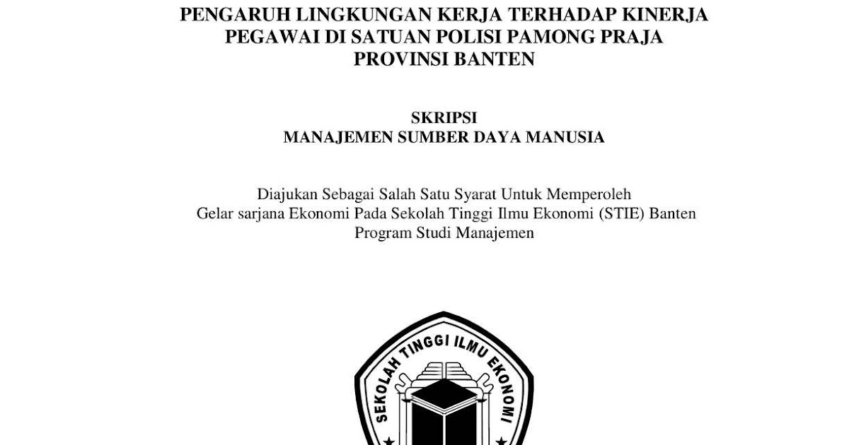 Contoh Judul Skripsi Manajemen Sdm Di Hotel Ide Judul Skripsi Universitas