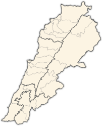 Maps illustrating the districts of Lebanon.