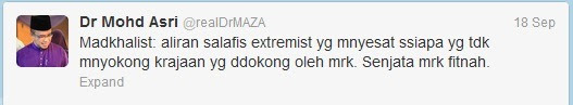 drmaza tak faham apa itu salafi