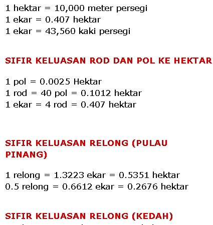 1 ekar berapa kaki persegi