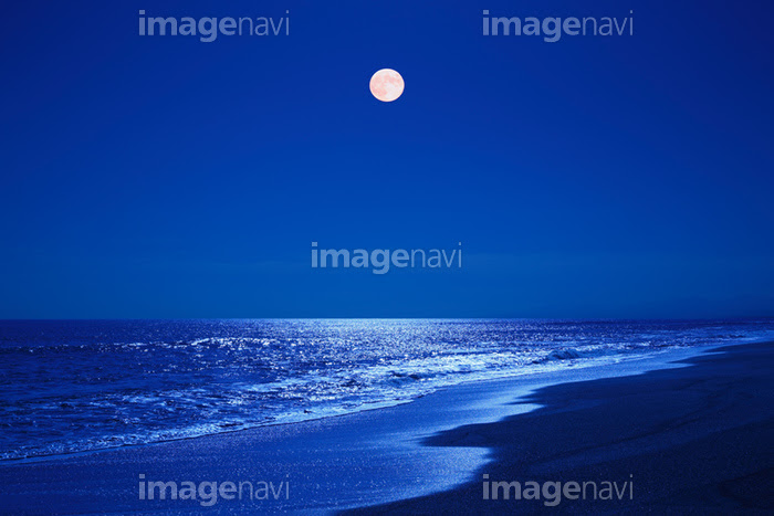 夜の海 イラスト 写真素材 フォトライブラリー