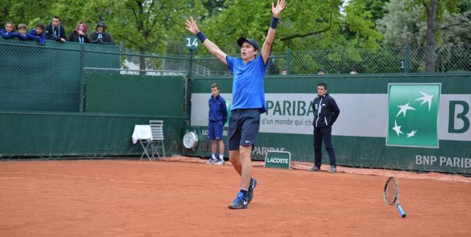 Tennis - Roland Garros - 802e mondial à l'ATP, Geoffrey Blancaneaux remporte les Internationaux de France. (P. Lahalle/L'Equipe)