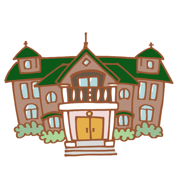 最高のコレクション 洋館 イラスト かわいいフリー素材集 いらすとや