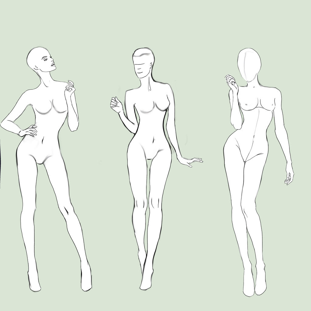 picture Woman Body Base Sketch anime female body base drawing.