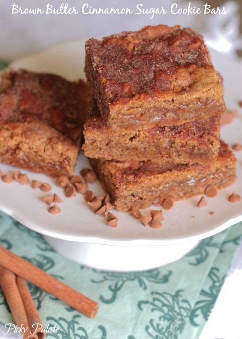 Brown Butter Cinnamon Sugar Cookie Bars