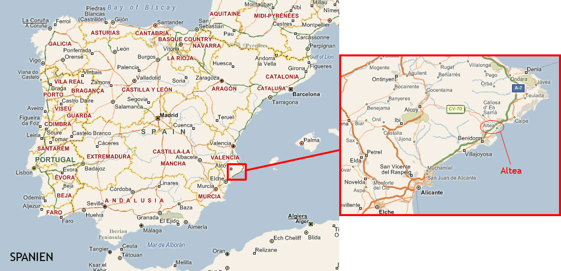 Karta över Alicante | Karta