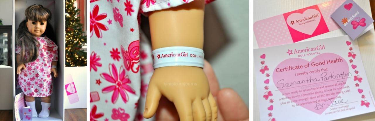 American Girl Doll voltando do Hospital