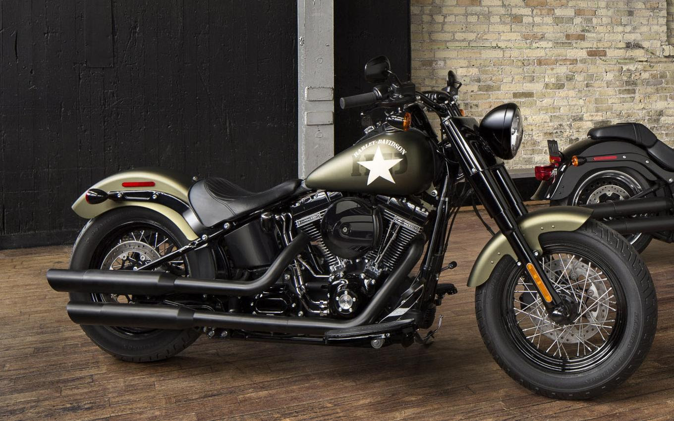 48 Top Terbaru Harley Davidson Softail Slim Army Green
