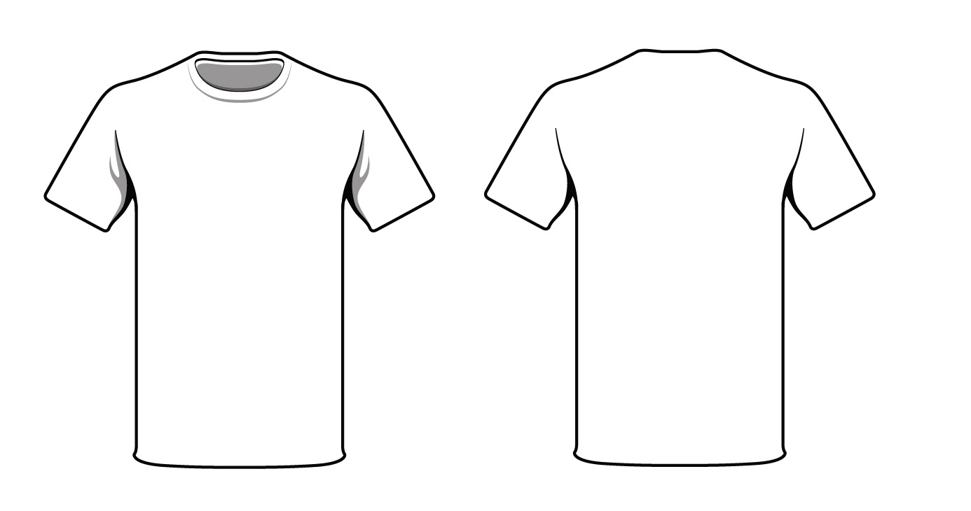 Blank T Shirt Template For Design Free With Regard To Blank Tshirt Template Pdf