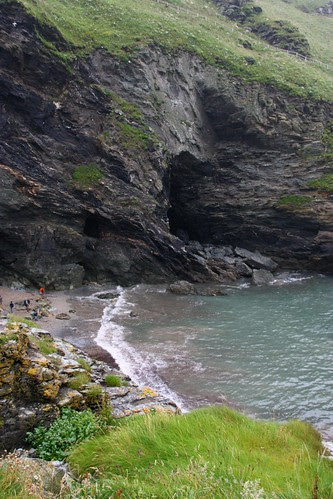 The Haven and beach near Merlin's Cave