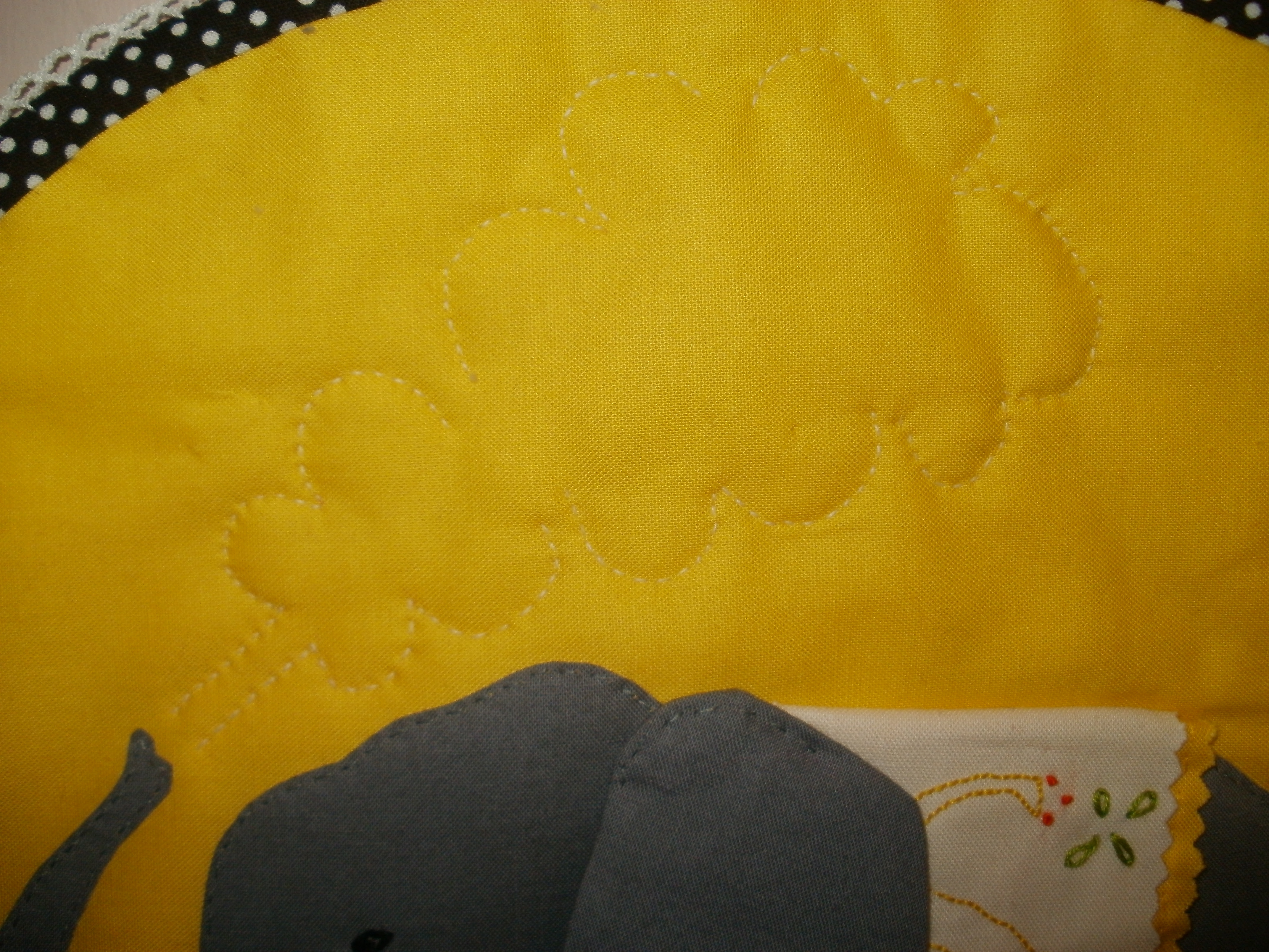 up close quilting