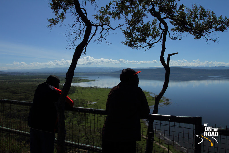 Locals admiring the view from Baboon's cliff