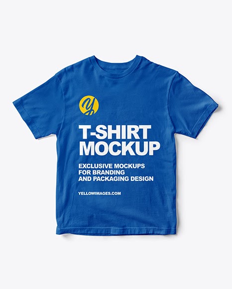 Download Free Mockup T Shirt Blue SVG Cut Files