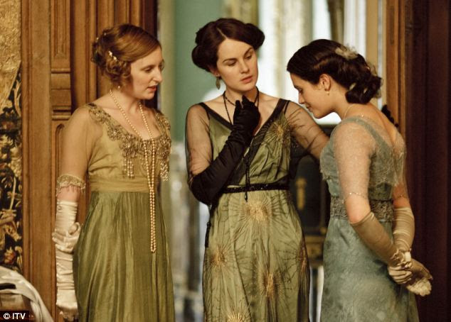 Many young British women were oblivious to the fascism surrounding them, as they enjoyed the art and culture of Germany. Pictured are the Downton Abbey actors