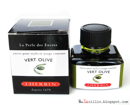J Herbin Vert Olive ink