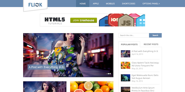 flick wordpress theme