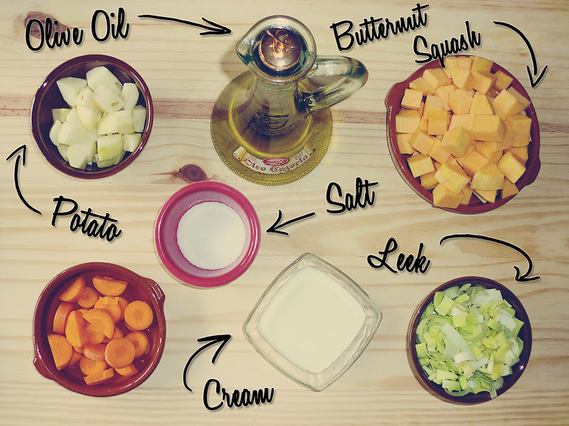 Butternut Squash Soup: Ingredients