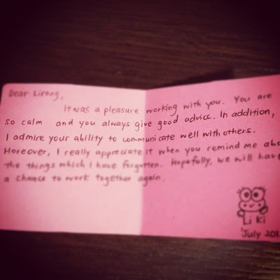 Aww~ I nv knew I could communicate well with ppl? #levelup (Taken with Instagram)