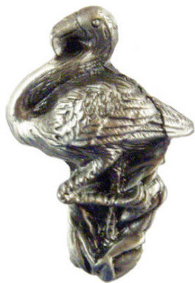 Right Flamingo Cabinet Knob Pewter, Set of 12 - Tropical ...