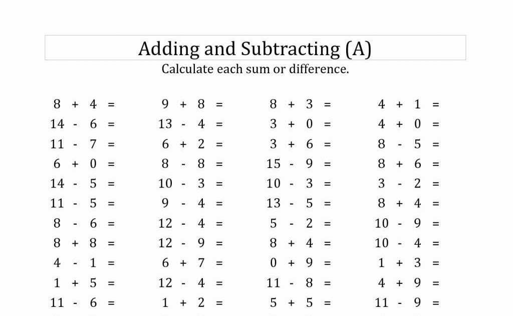 1st Grade Math Questions And Answers - brandalynnews