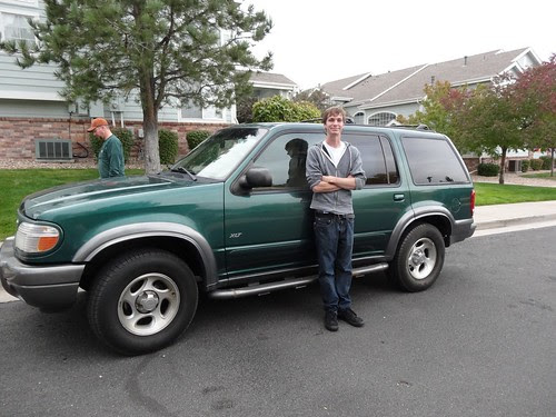 With his new vehicle