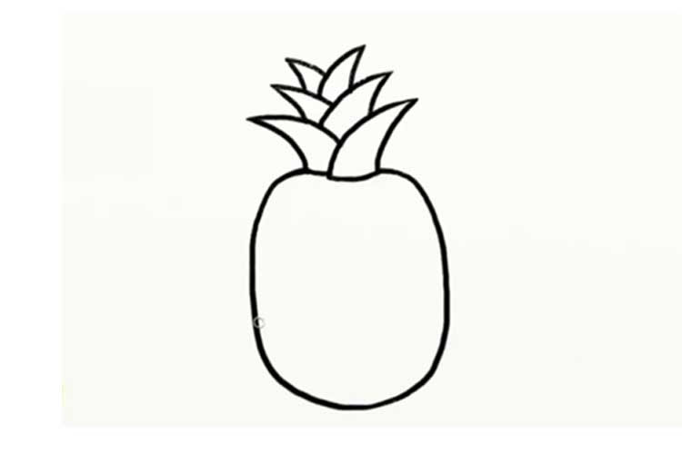 Drawing Simple Pineapple Tree Drawing