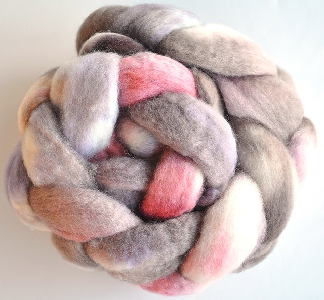 Dyed in the wool Handmade-100% BFL-Magic Mushroom-4oz