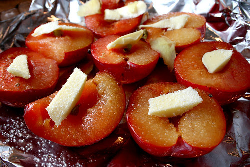 Baked Plums prep