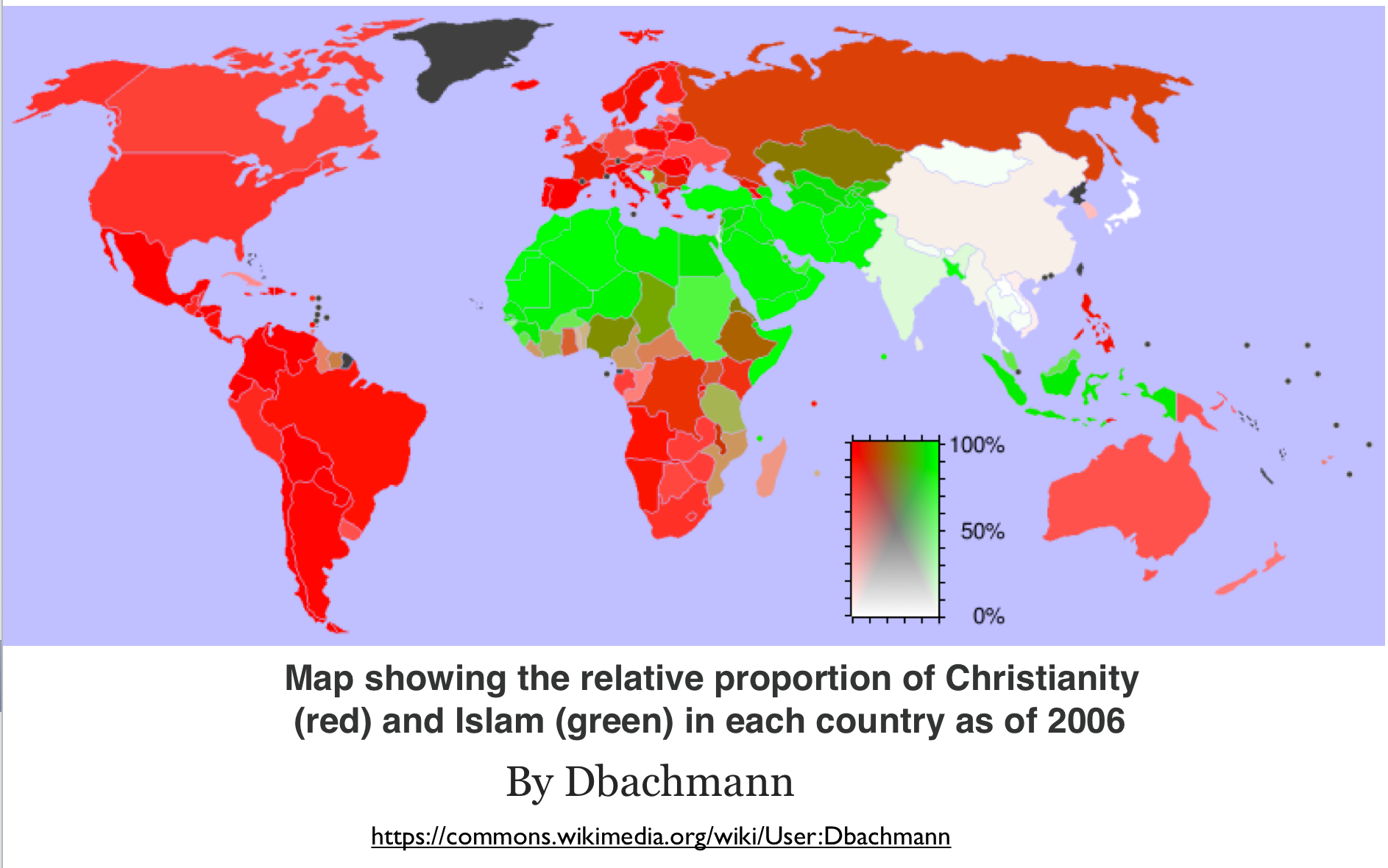Map Of The World Religions Direct Map