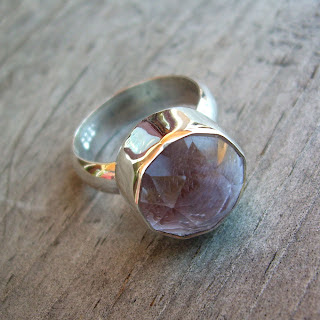 pink amethyst ring