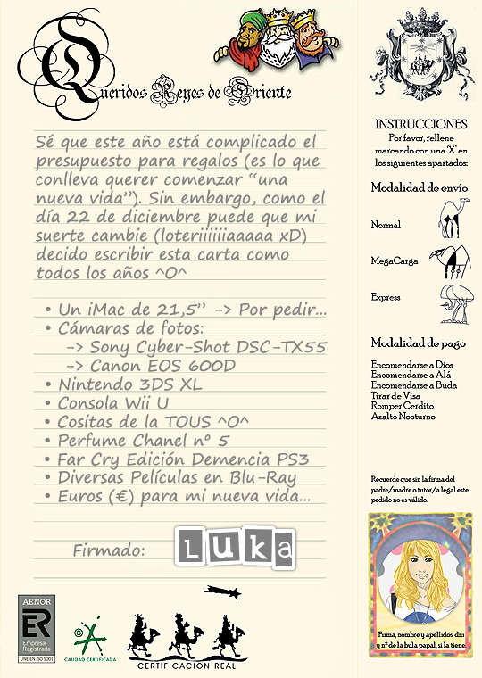Queridos Reyes Magos... (x_luka)
