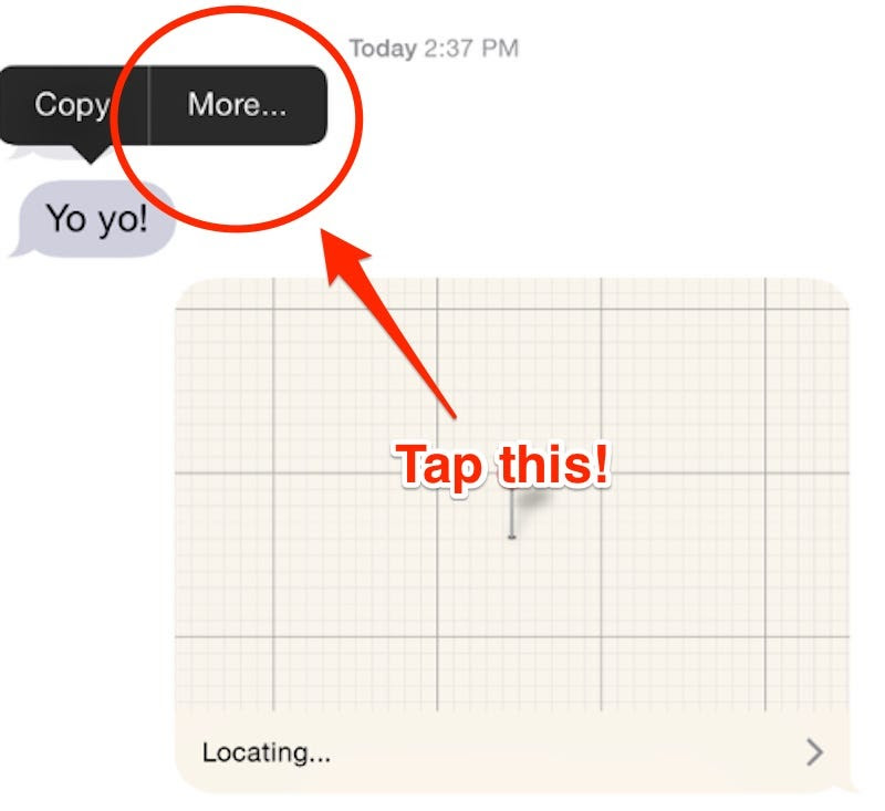 Forward text messages to other contacts.