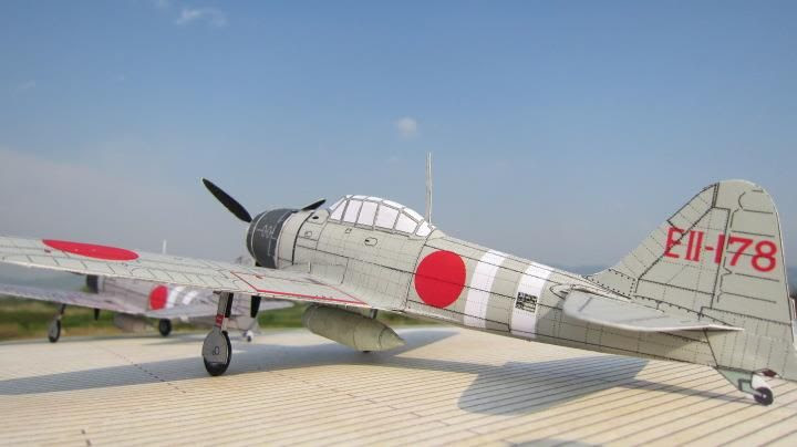 PAPERMAU: WW2`s Mitsubishi A6M Zero Aircraft - by Katagani Noheya
