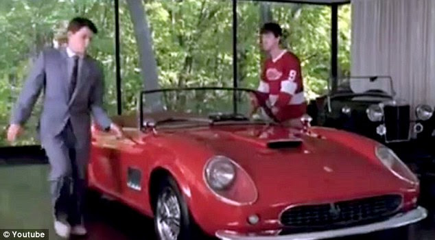 Iconic: Film fans will instantly recognise the glass-fronted garage