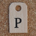 Wooden Tag P