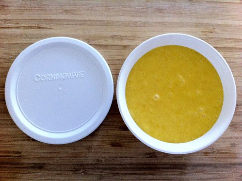Room Temperature Curd Added to F-15-B Corning Ware