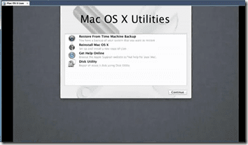  Programme d'installation de Mac OS X 