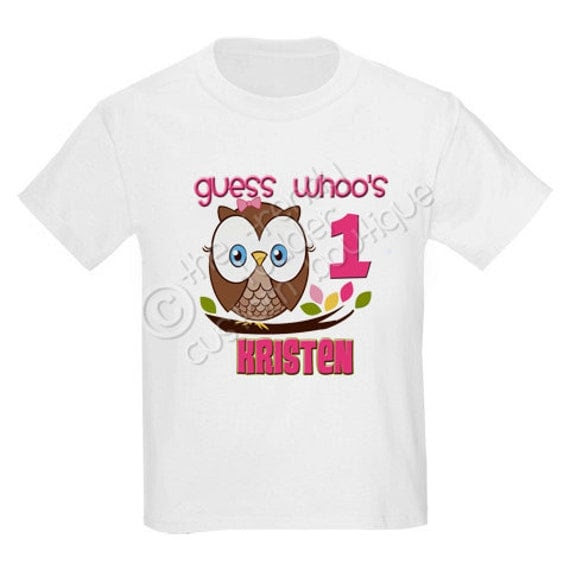 Guess Whoo's One Personalized Birthday Shirt