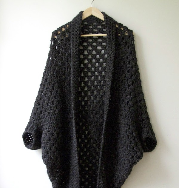 Granny Cocoon Shrug -free crochet pattern-