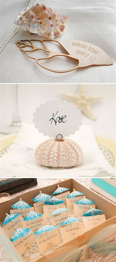 20 Wonderful Escort and Place Card Ideas for a Beach 20 Wonderful Escort and Place Card Ideas for a Beach