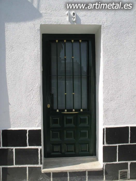 Puertas hierro forjado exterior