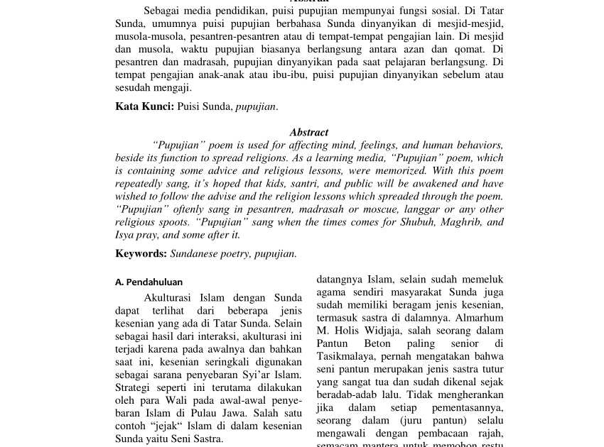 Buatlah Cerita Pendek Bahasa Sunda Cerpen