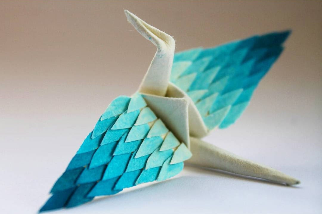 Le 1000 gru origami di Cristian Marianciuc TulipanoRosa