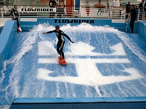 English: The Flowrider aboard the Royal Caribb...